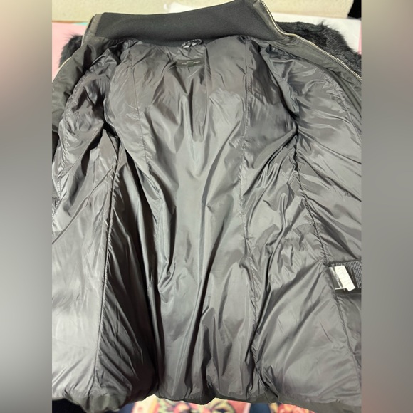 MACKAGE ADALI JACKET BLACK WITH NATURAL FUR TRIM - Picture 12 of 12